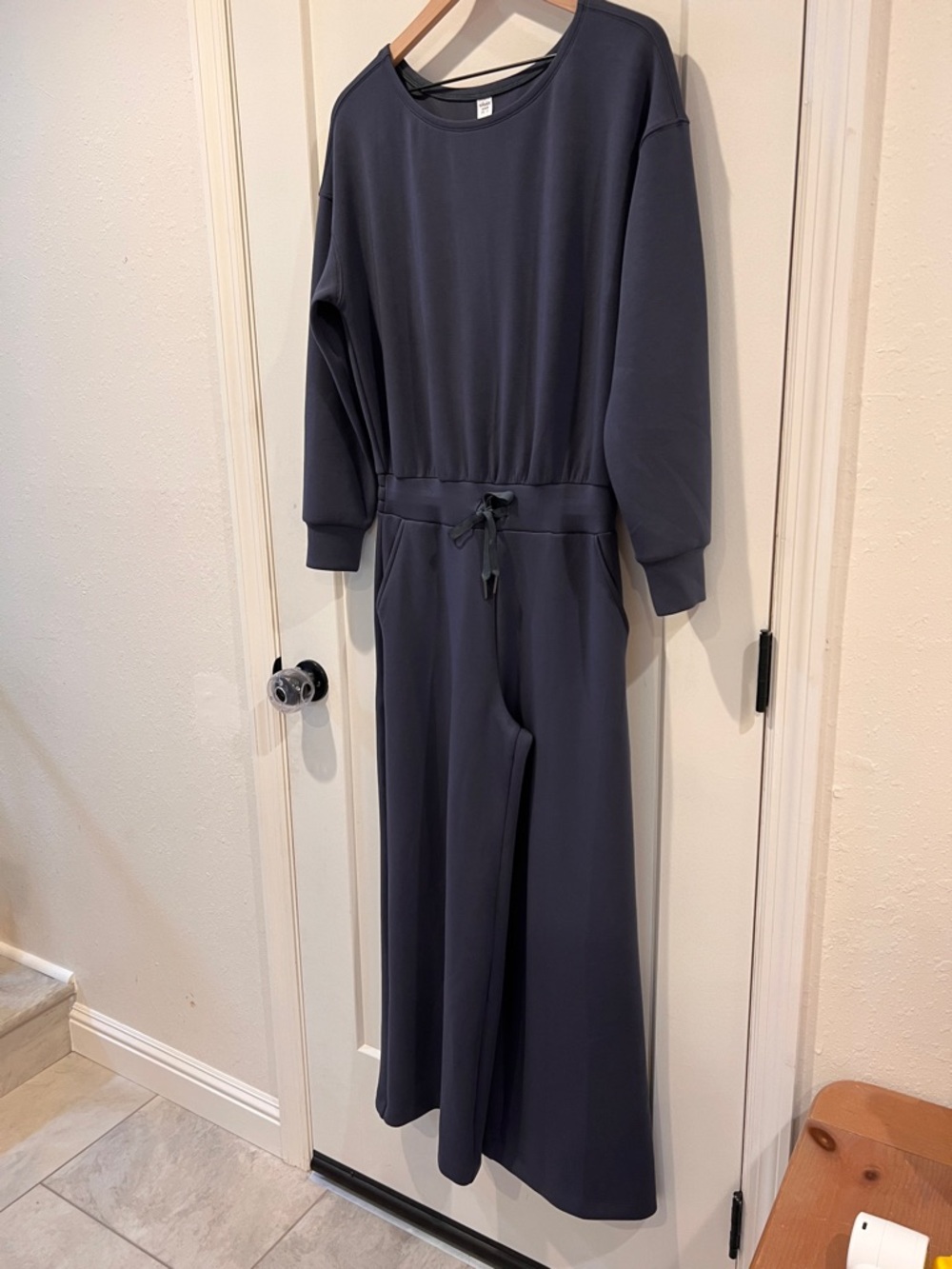 SPANX AirEssentials Long Sleeve Wide Leg Jumpsuit